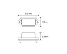 LED Autolamps 30BLM Licence Plate Lamps 12/24 Volt - Pair